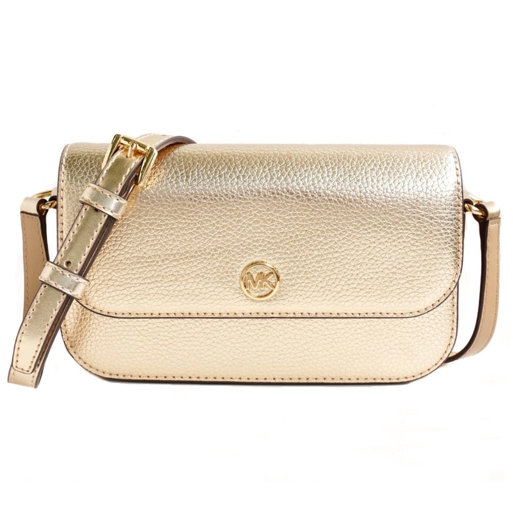 NWT Jet Set Michael Kors Gold Women's crossbody Bag